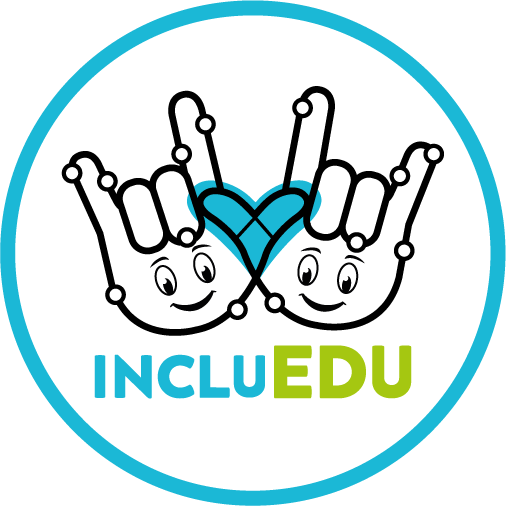 Logo de INCLUEDU, plataforma para aprender lengua de señas con inteligencia artificial